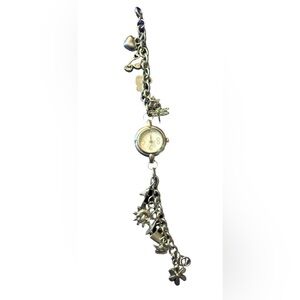 VINTAGE KLUTZ ESTATE SALE Charm Bracelet Analog Bracelet Watch Sun Dragonfly